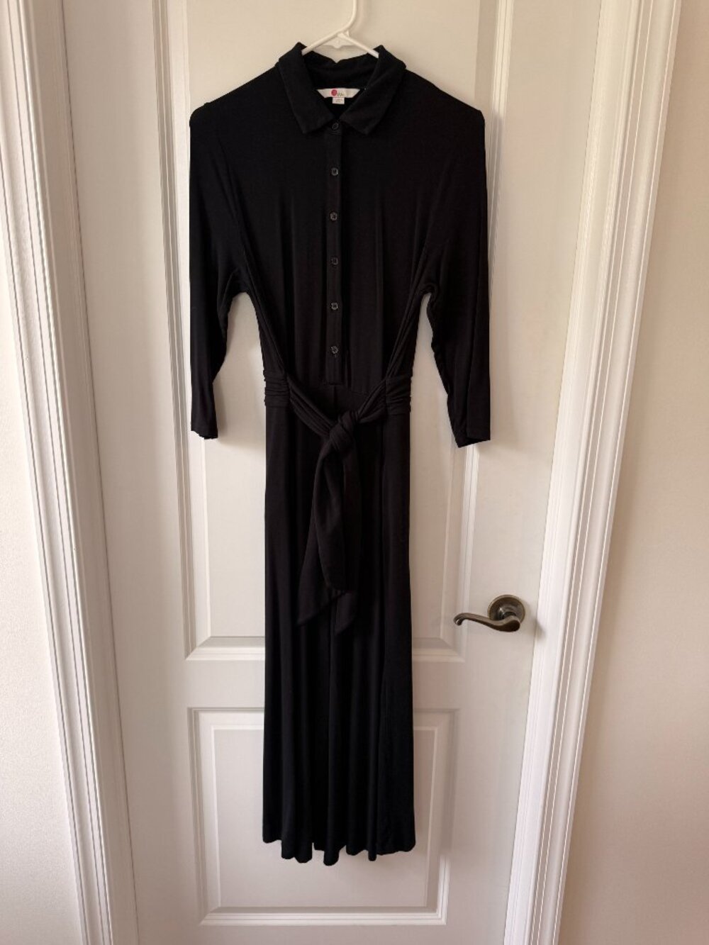 Boden Black Button Down Jumpsuit